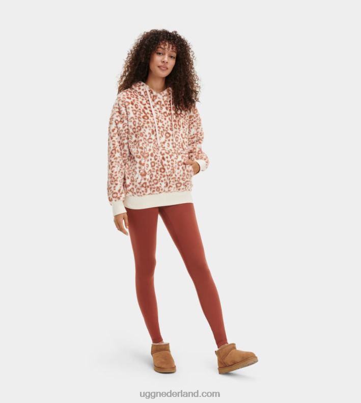 vrouwen witte panter UGG loyra sherpa hoodie 686ZP1281