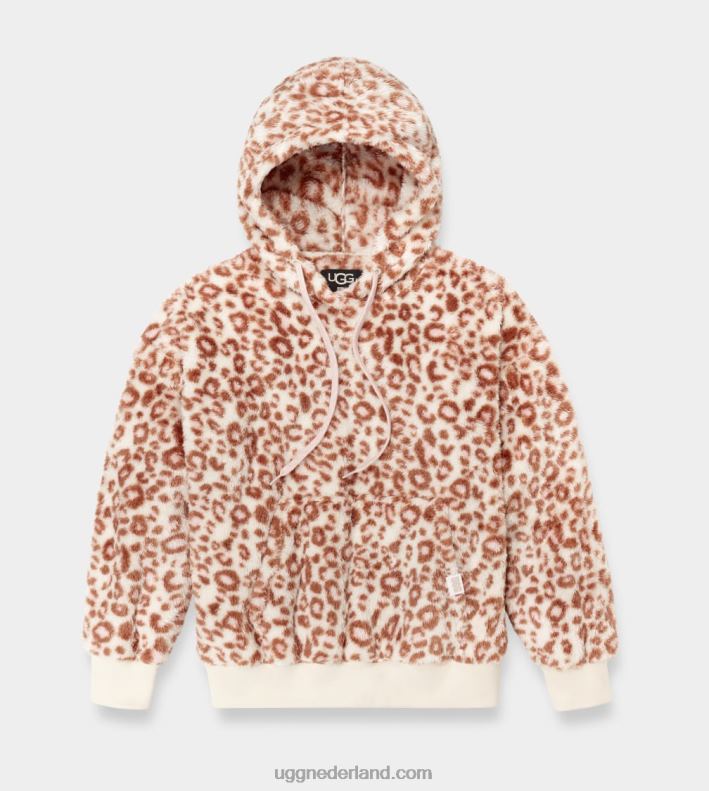 vrouwen witte panter UGG loyra sherpa hoodie 686ZP1281