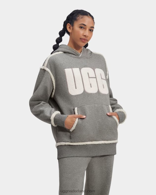 vrouwen zegel UGG joanne b fleece hoodie-logo 686ZP1052