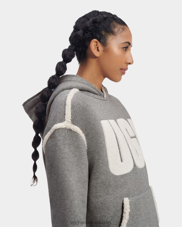 vrouwen zegel UGG joanne b fleece hoodie-logo 686ZP1052