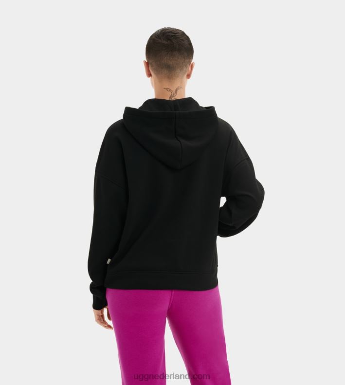 vrouwen zwart UGG Kes fleece hoodie 686ZP2266