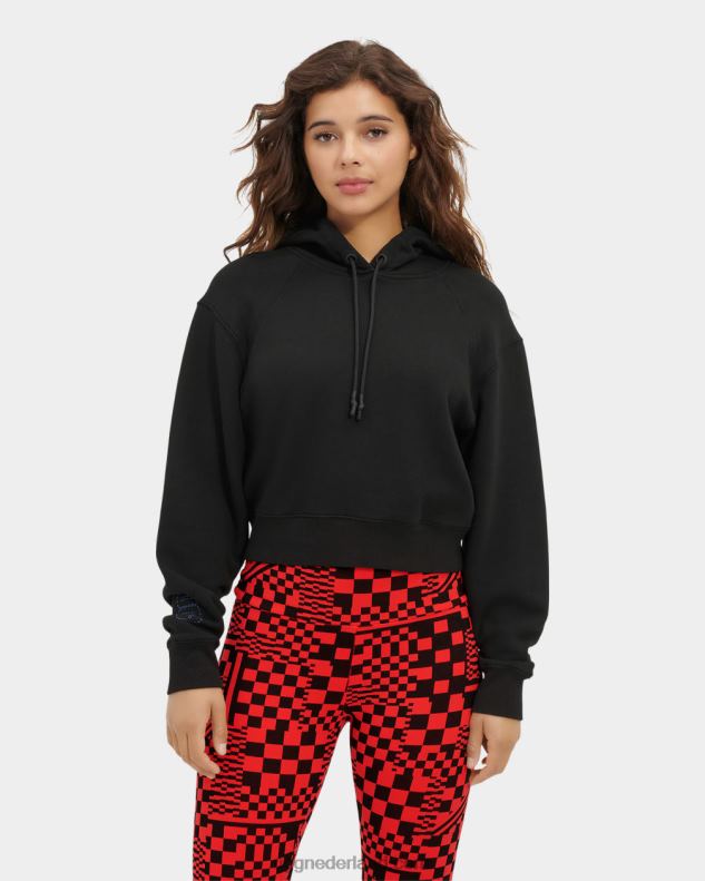 vrouwen zwart UGG Mallory cropped hoodie 686ZP999