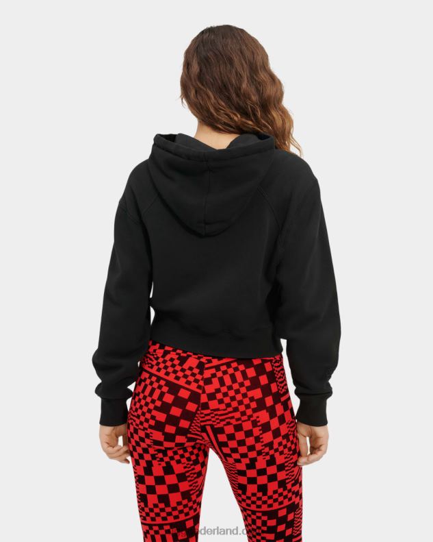 vrouwen zwart UGG Mallory cropped hoodie 686ZP999