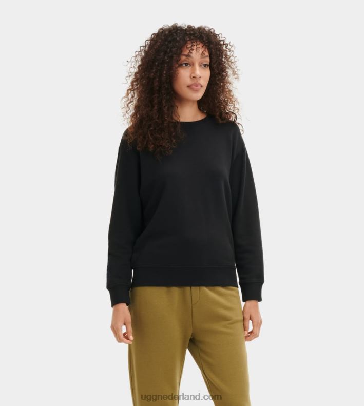 vrouwen zwart UGG denise ronde hals 686ZP1084