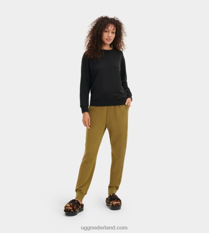 vrouwen zwart UGG denise ronde hals 686ZP1084