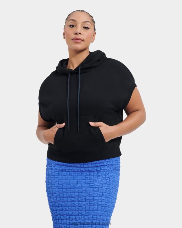 vrouwen zwart UGG jessikah mouwloze hoodie 686ZP988