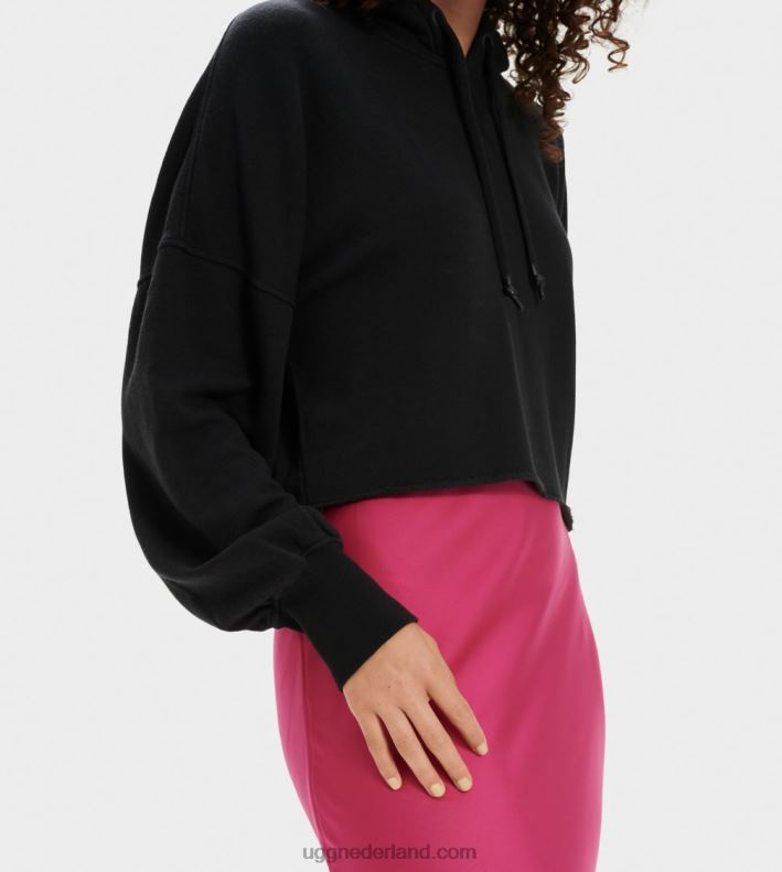 vrouwen zwart UGG korte keira-hoodie 686ZP1294