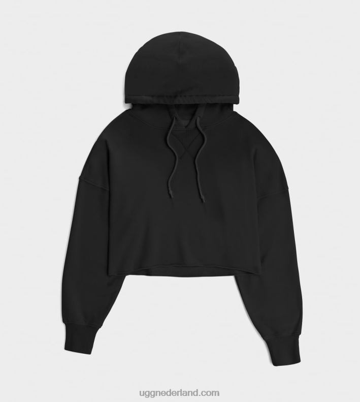 vrouwen zwart UGG korte keira-hoodie 686ZP1294