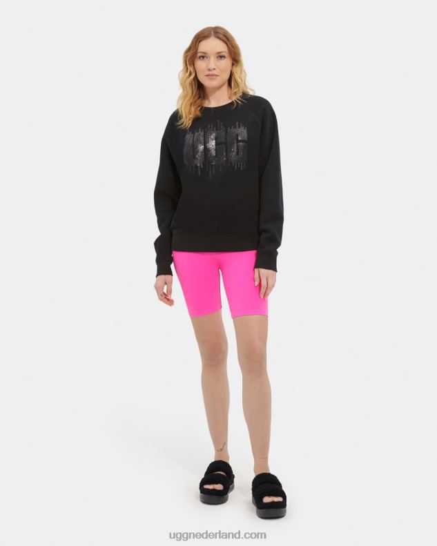 vrouwen zwart UGG madeline paillettenlogo 686ZP178