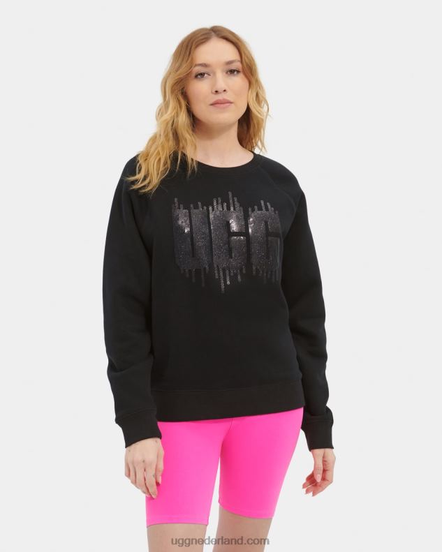 vrouwen zwart UGG madeline paillettenlogo 686ZP178
