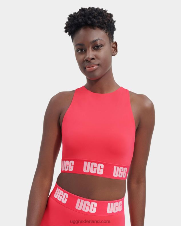 vrouwen flamingo roze UGG wilmina bralette met logo 686ZP1020