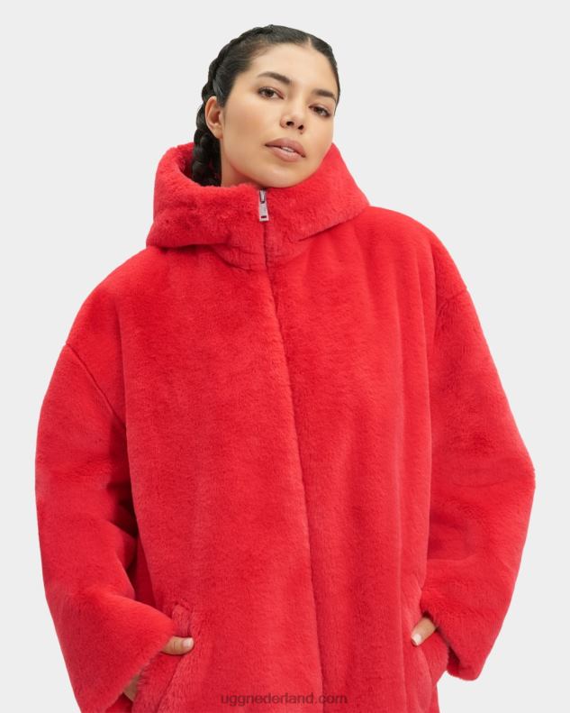 vrouwen aansteken UGG Koko oversized jas van imitatiebont 686ZP1274