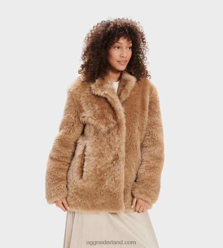 vrouwen amfora UGG lianna korte shearling jas 686ZP1171