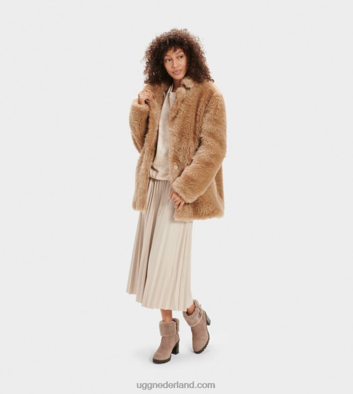 vrouwen amfora UGG lianna korte shearling jas 686ZP1171