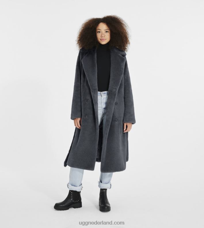 vrouwen cycloon UGG lucinda lange jas van imitatiebont 686ZP1189
