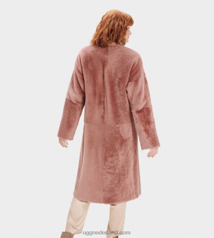vrouwen sepia-filmpje UGG remy omkeerbare shearling jas 686ZP188