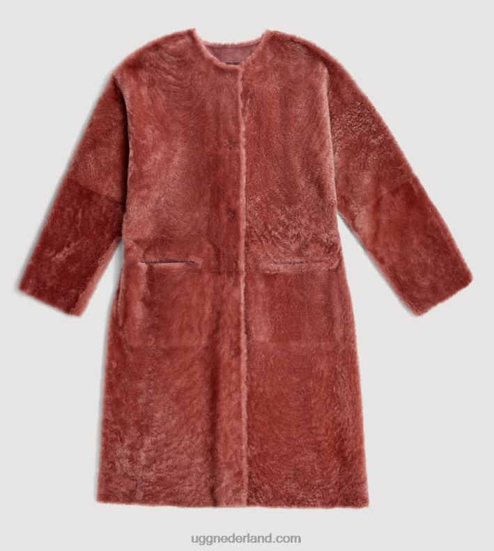 vrouwen sepia-filmpje UGG remy omkeerbare shearling jas 686ZP188