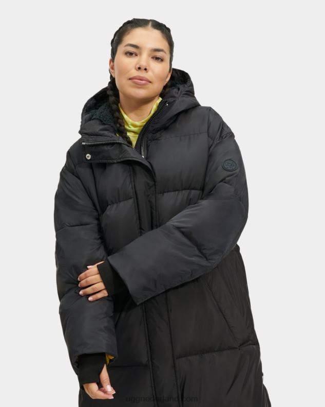 vrouwen teer UGG keeley lange puffer jas 686ZP927