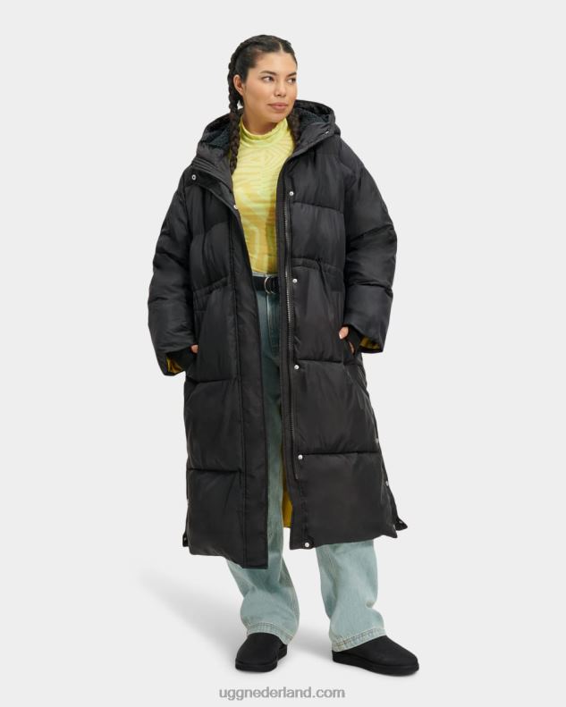 vrouwen teer UGG keeley lange puffer jas 686ZP927