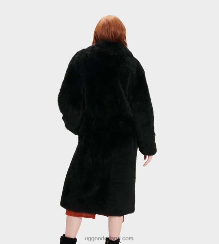 vrouwen zwart UGG esme lange schapenvacht 686ZP1174