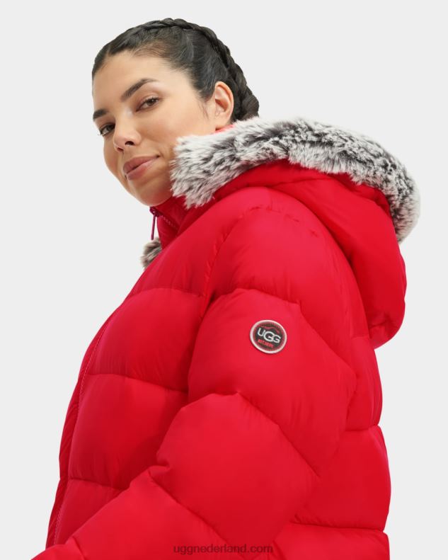 vrouwen aansteken UGG ozzy halflang pufferjack 686ZP1177