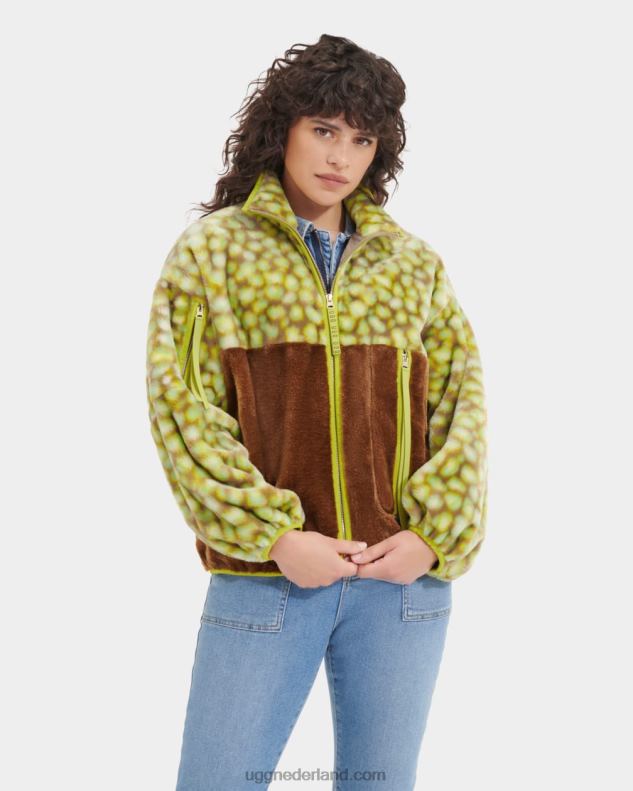 vrouwen edamame vlekkerig UGG jack van imitatiebont met marlene-print 686ZP105