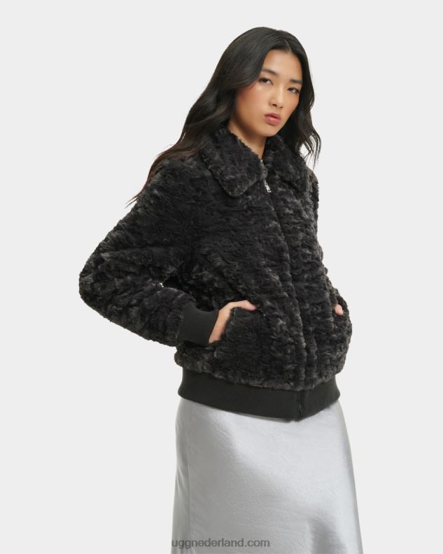 vrouwen inkt UGG Viviana bomberjack van imitatiebont 686ZP175