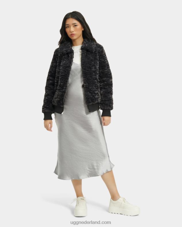 vrouwen inkt UGG Viviana bomberjack van imitatiebont 686ZP175