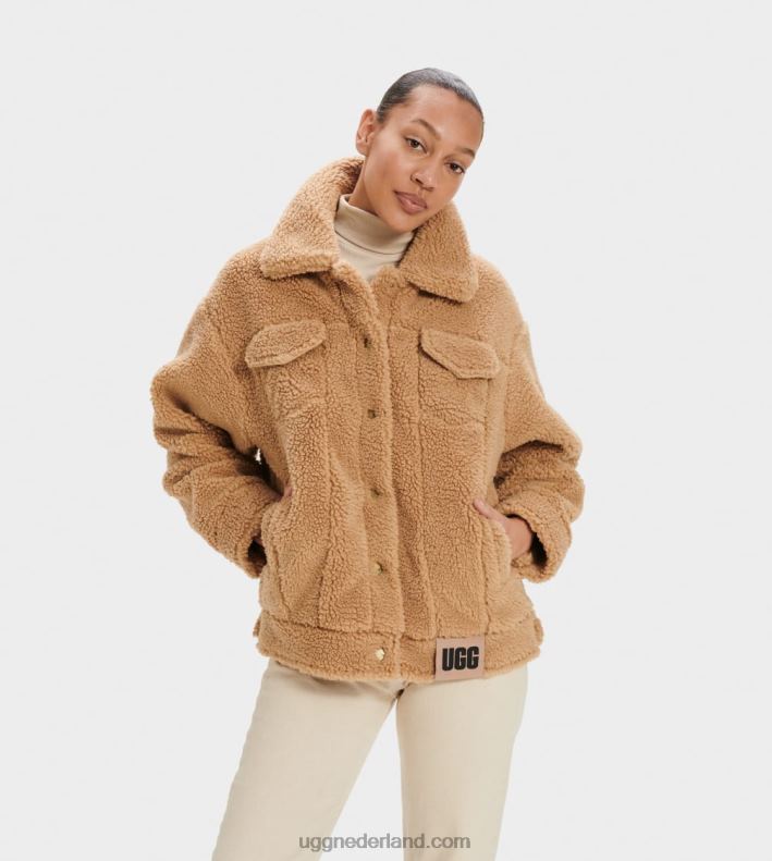 vrouwen kameel UGG frankie sherpa truckerjack 686ZP989