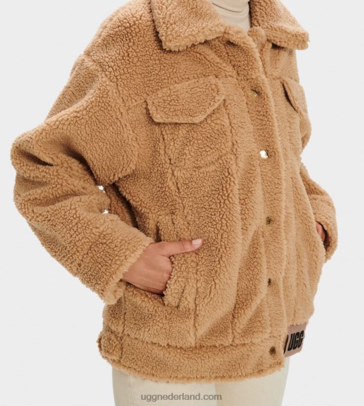 vrouwen kameel UGG frankie sherpa truckerjack 686ZP989