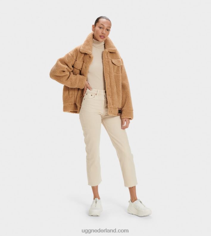 vrouwen kameel UGG frankie sherpa truckerjack 686ZP989