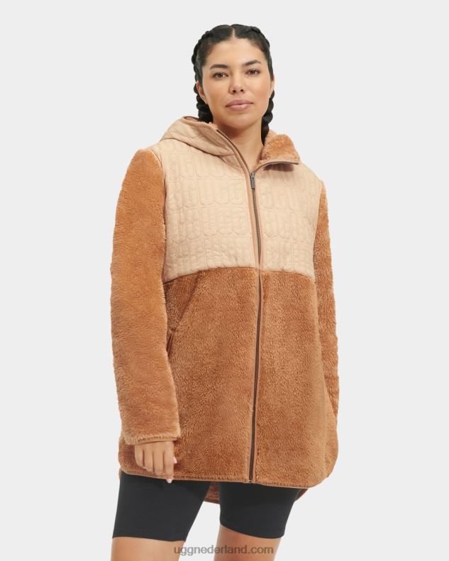 vrouwen lang UGG makayla nylon sherpa-jack 686ZP86