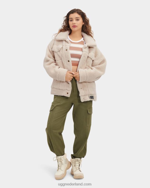 vrouwen natuurlijk ii UGG frankie sherpa truckerjack 686ZP992