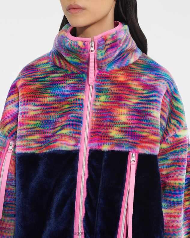 vrouwen pixelachtig UGG marlene sherpa jas pixelate 686ZP108