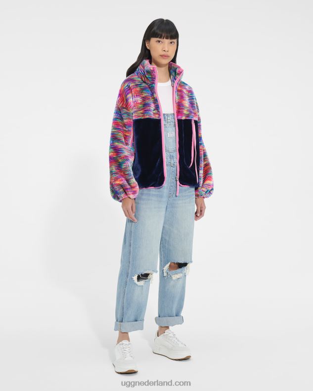 vrouwen pixelachtig UGG marlene sherpa jas pixelate 686ZP108