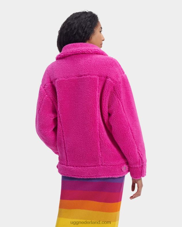 vrouwen solferino roze UGG frankie sherpa truckerjack 686ZP990