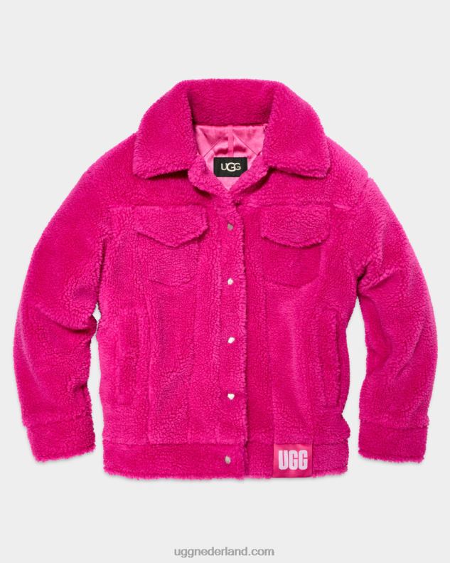 vrouwen solferino roze UGG frankie sherpa truckerjack 686ZP990
