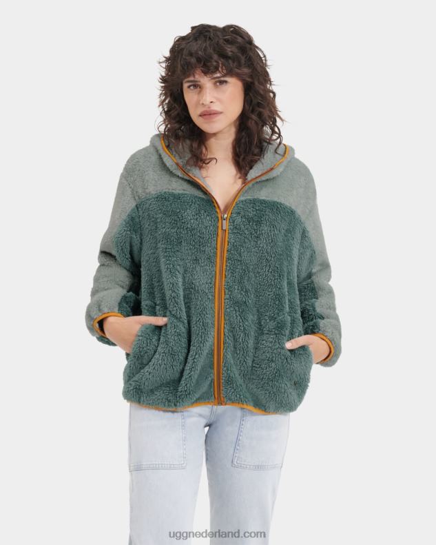 vrouwen stoep/aloë vera UGG sheila sherpa volledige ritssluiting 686ZP97