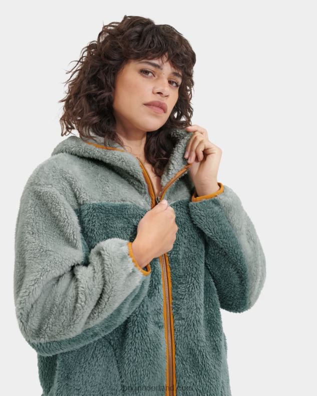 vrouwen stoep/aloë vera UGG sheila sherpa volledige ritssluiting 686ZP97