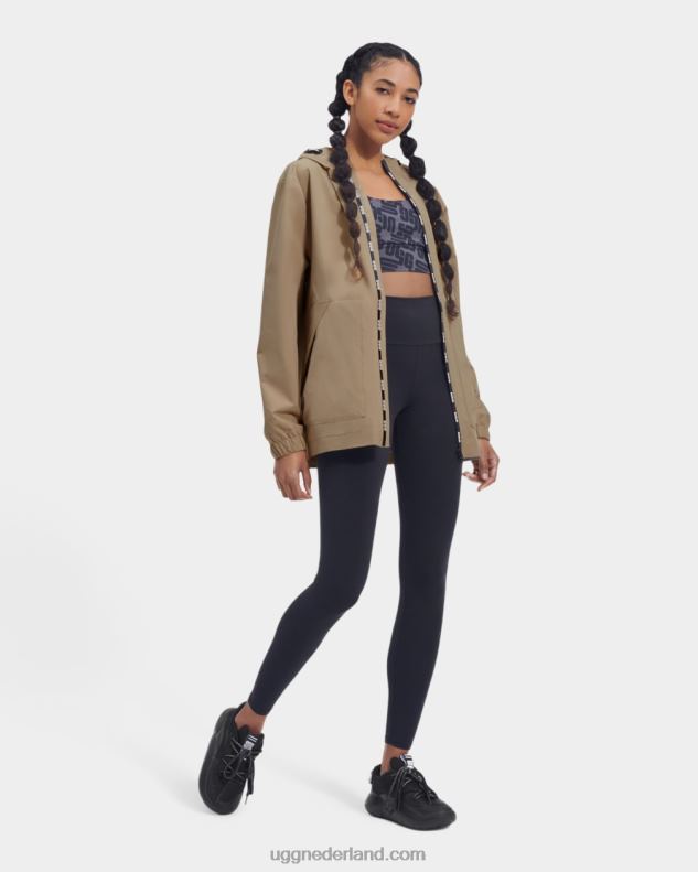 vrouwen taupe UGG lianne regenjas 686ZP936