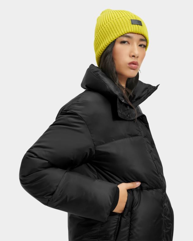 vrouwen zwart UGG vickie pufferjack 686ZP2066