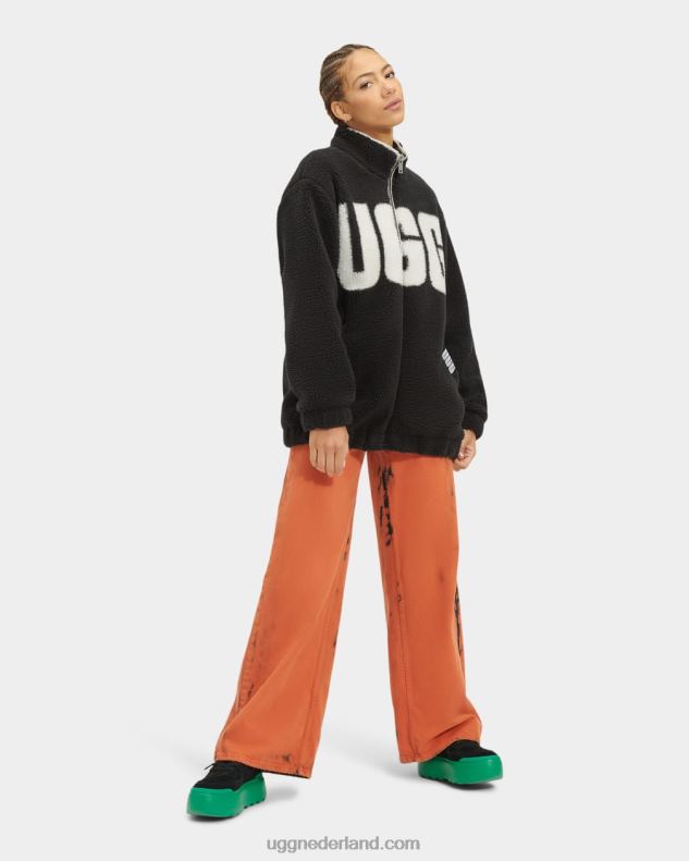 vrouwen zwart/crème UGG raquelle jas 686ZP2067