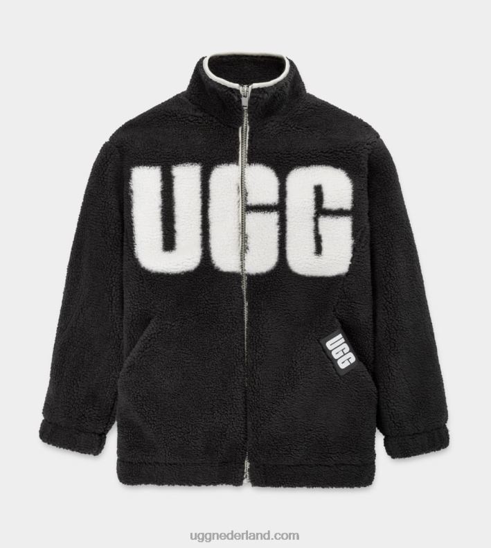 vrouwen zwart/crème UGG raquelle jas 686ZP2067