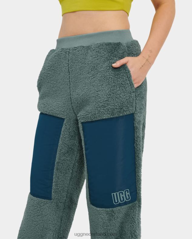vrouwen aloë vera/nachtblauw UGG orrin sherpa jogger 686ZP1107