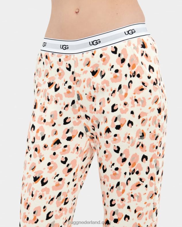 vrouwen crèmekleurige luipaard UGG cathy joggers 686ZP164