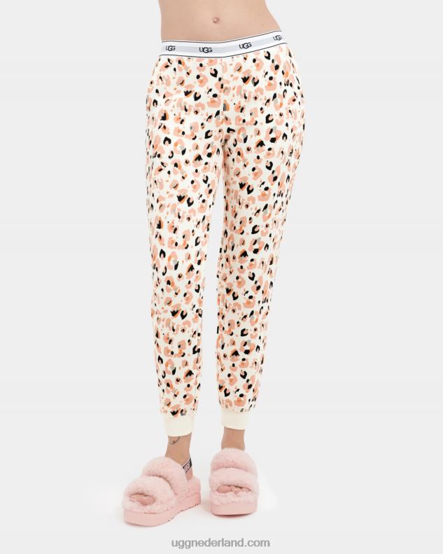 vrouwen crèmekleurige luipaard UGG cathy joggers 686ZP164