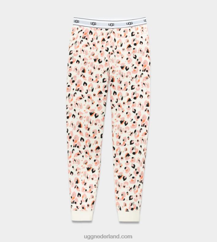 vrouwen crèmekleurige luipaard UGG cathy joggers 686ZP164