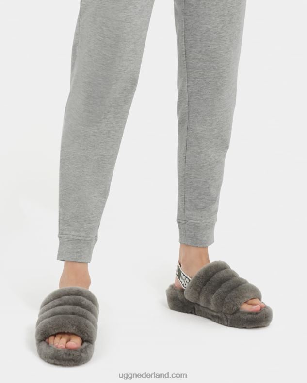 vrouwen grijze heide UGG kylo joggingbroek van micro badstof 686ZP1359