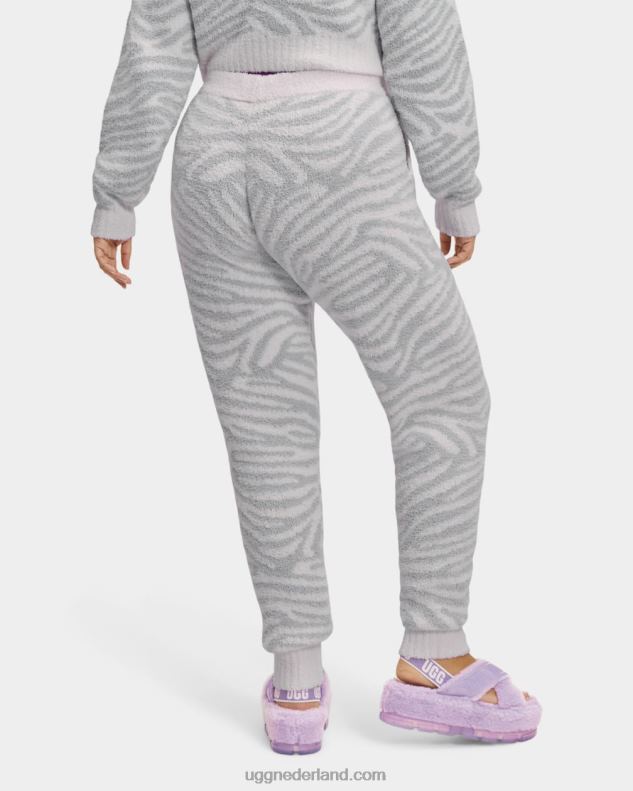vrouwen metaalgrijze zebra UGG safiya jogger 686ZP1167