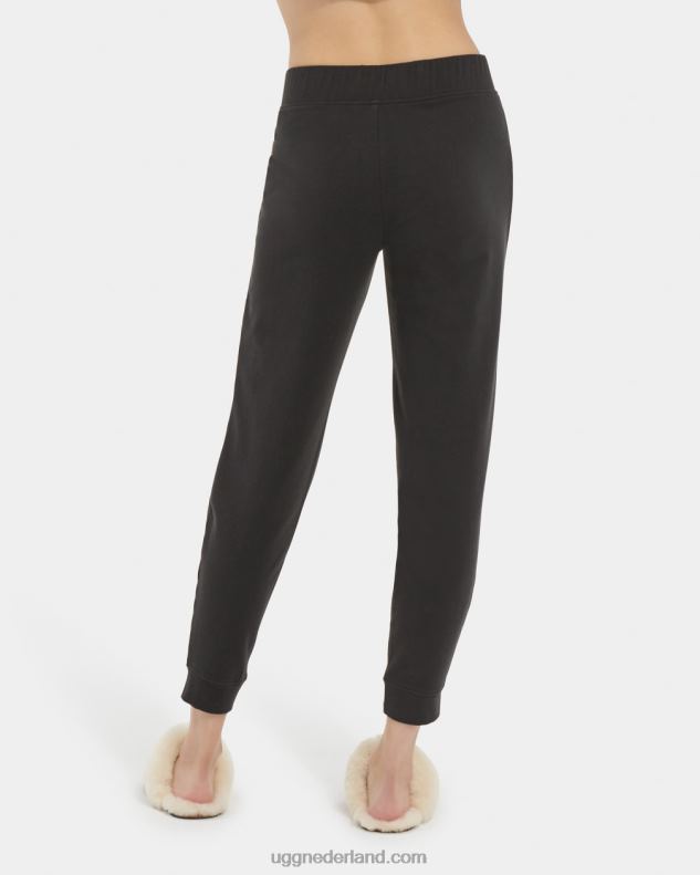 vrouwen zwart UGG kylo joggingbroek van micro badstof 686ZP1358